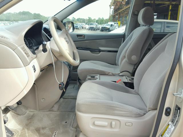 5TDZA23C15S245044 - 2005 TOYOTA SIENNA CE GOLD photo 5