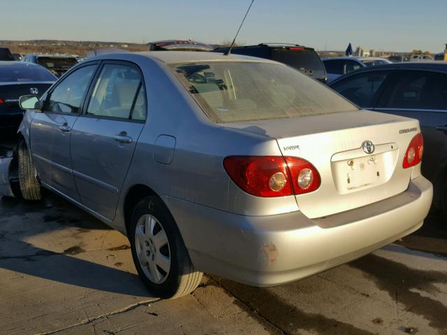1NXBR32E65Z476953 - 2005 TOYOTA COROLLA CE SILVER photo 3