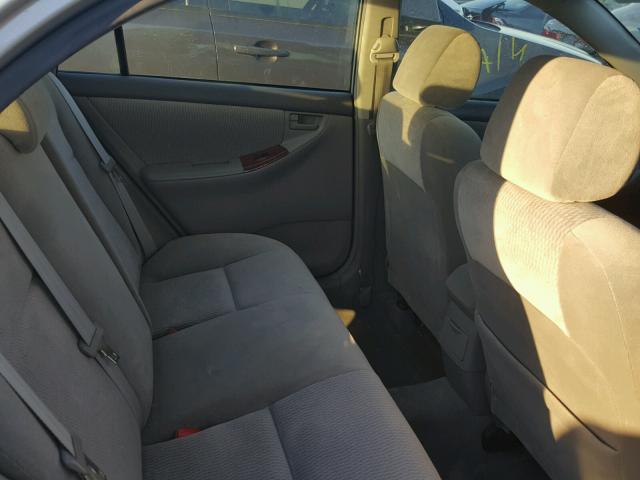 1NXBR32E65Z476953 - 2005 TOYOTA COROLLA CE SILVER photo 6