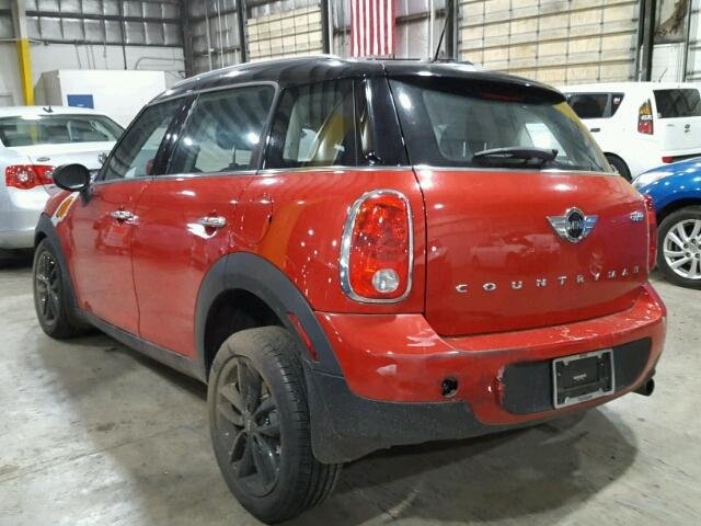 WMWZB3C54FWR44381 - 2015 MINI COOPER COU RED photo 3