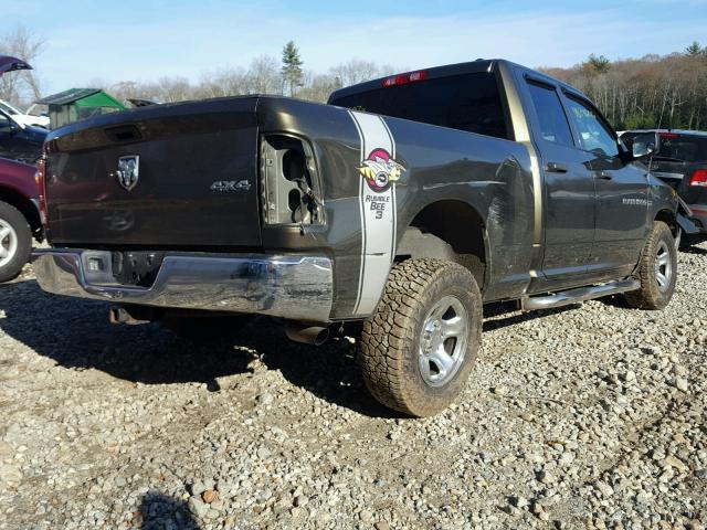 1C6RD7FT9CS152283 - 2012 DODGE RAM 1500 S GRAY photo 4