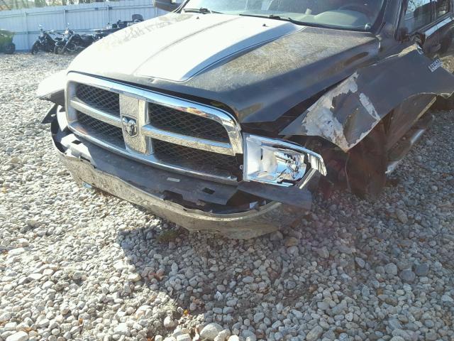 1C6RD7FT9CS152283 - 2012 DODGE RAM 1500 S GRAY photo 9