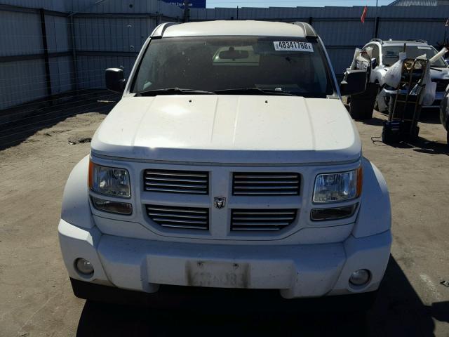 1D4PT4GK3BW600163 - 2011 DODGE NITRO HEAT WHITE photo 9