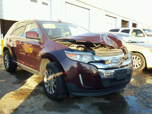 2FMDK3KC4BBA82302 - 2011 FORD EDGE LIMIT BURGUNDY photo 1