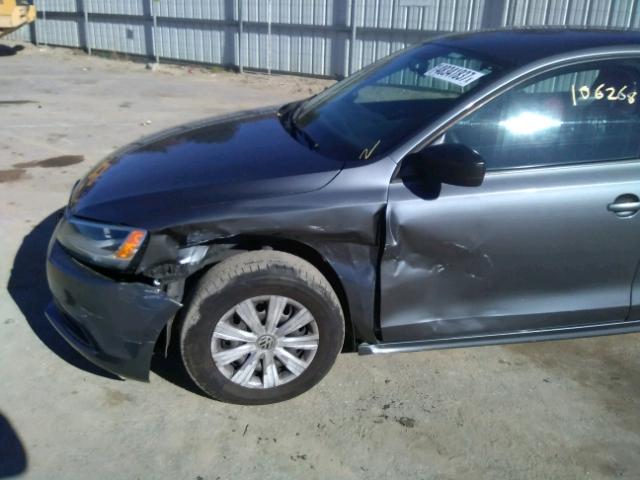 3VW2K7AJ1CM414874 - 2012 VOLKSWAGEN JETTA BASE 灰色 照片 9