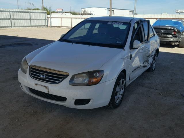 KNAFE221095634600 - 2009 KIA SPECTRA EX WHITE photo 2