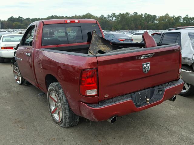 3C6JD6AT0CG261818 - 2012 DODGE RAM 1500 S RED photo 3