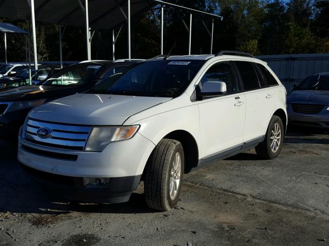 2FMDK38C09BA81908 - 2009 FORD EDGE SEL WHITE photo 2