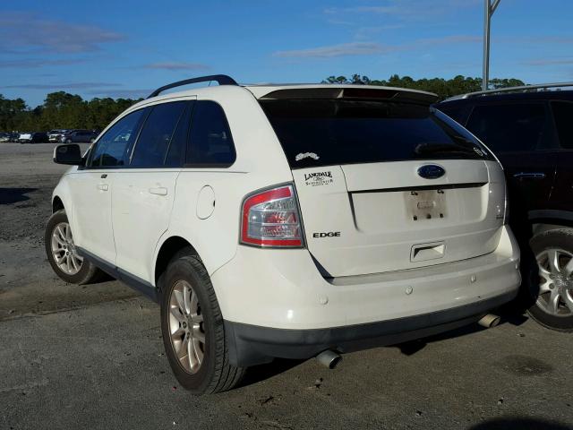 2FMDK38C09BA81908 - 2009 FORD EDGE SEL WHITE photo 3