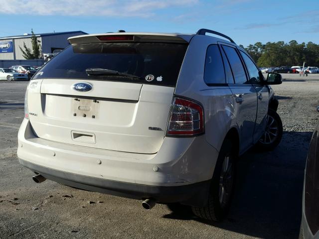 2FMDK38C09BA81908 - 2009 FORD EDGE SEL WHITE photo 4