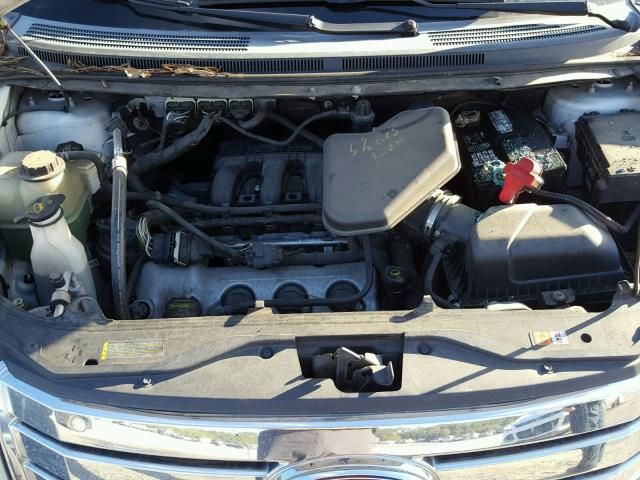 2FMDK38C09BA81908 - 2009 FORD EDGE SEL WHITE photo 7