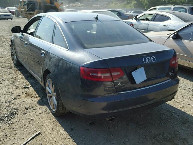 WAUWG74FX9N022565 - 2009 AUDI A6 QUATTRO BLUE photo 3