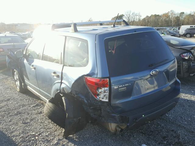 JF2SH61649H709618 - 2009 SUBARU FORESTER 2 BLUE photo 3