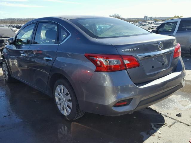 3N1AB7AP2HY252386 - 2017 NISSAN SENTRA S GRAY photo 3