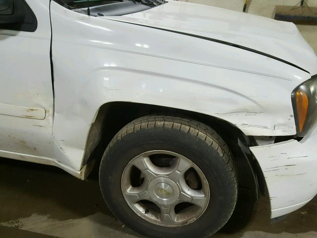 1GNDT13S362309199 - 2006 CHEVROLET TRAILBLAZE WHITE photo 9