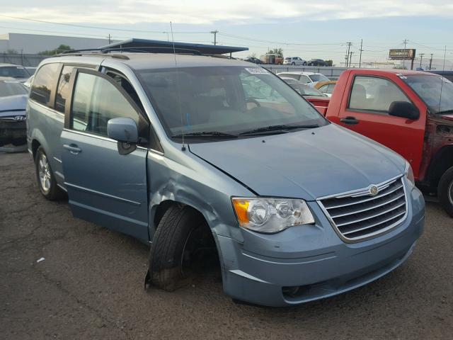 2A8HR54P68R142585 - 2008 CHRYSLER TOWN & COU TEAL photo 1