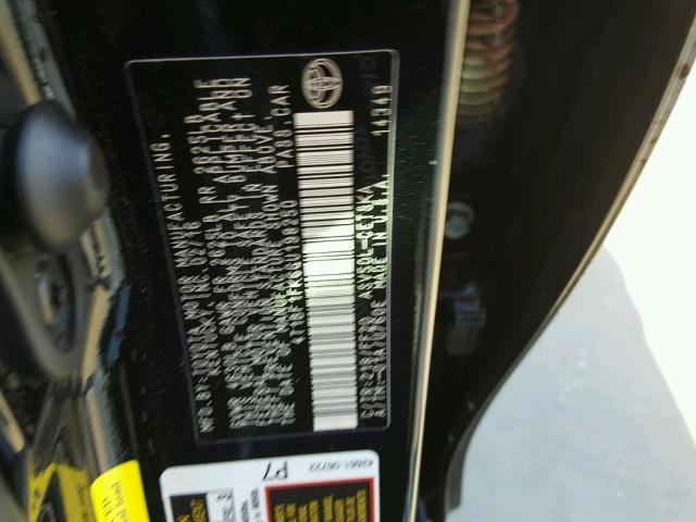 4T1BF1FK6GU198250 - 2016 TOYOTA CAMRY LE შავი ფოტო 10