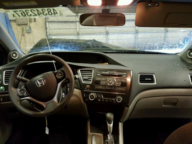 2HGFG3B88DH500856 - 2013 HONDA CIVIC EX შავი ფოტო 9