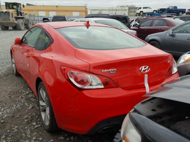 KMHHT6KD6CU069314 - 2012 HYUNDAI GENESIS CO RED photo 3