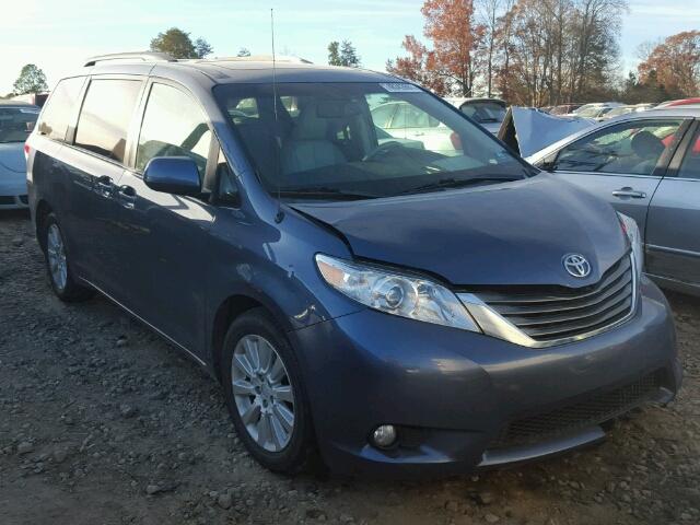 5TDDK3DC7ES079687 - 2014 TOYOTA SIENNA XLE BLUE photo 1