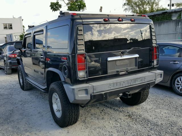 5GRGN23U55H109023 - 2005 HUMMER H2 BLACK photo 3