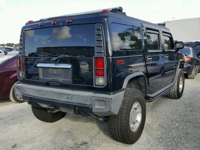 5GRGN23U55H109023 - 2005 HUMMER H2 BLACK photo 4