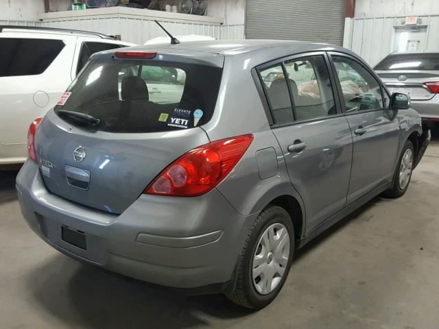 3N1BC1CP3CK260214 - 2012 NISSAN VERSA S GRAY photo 4