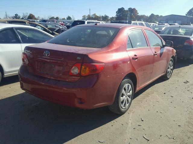 JTDBU4EE8A9102166 - 2010 TOYOTA COROLLA BA MAROON photo 4