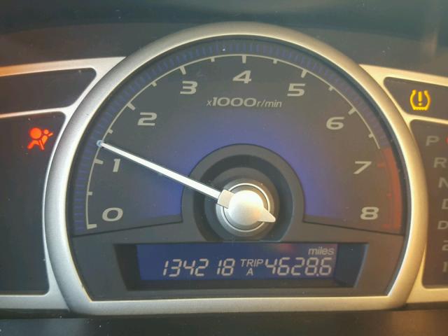 2HGFA168X8H333261 - 2008 HONDA CIVIC EX შავი ფოტო 8