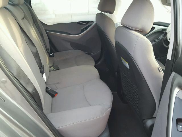 5NPDH4AE0DH366674 - 2013 HYUNDAI ELANTRA GL GRAY photo 6