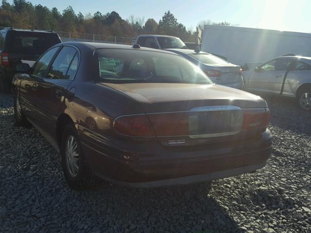 1G4HR54K944174287 - 2004 BUICK LESABRE LI RED photo 3