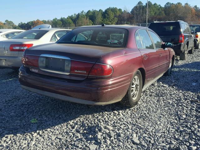 1G4HR54K944174287 - 2004 BUICK LESABRE LI RED photo 4