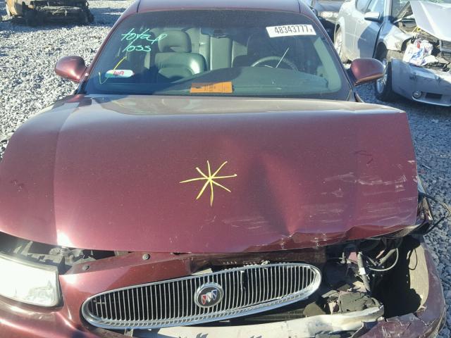 1G4HR54K944174287 - 2004 BUICK LESABRE LI RED photo 7