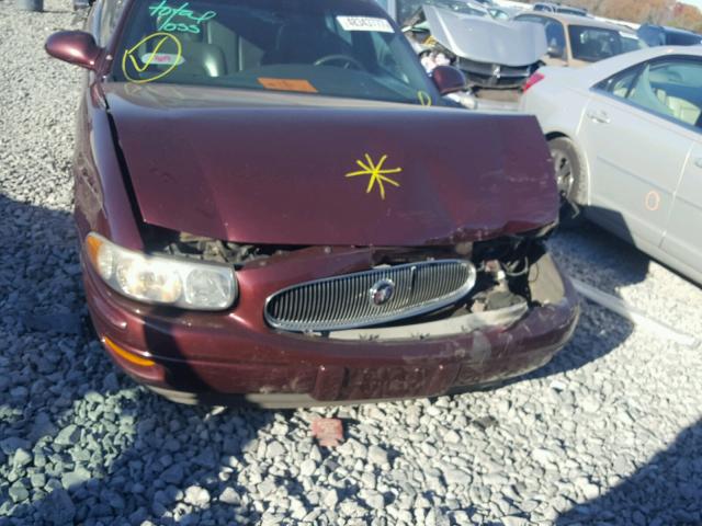 1G4HR54K944174287 - 2004 BUICK LESABRE LI RED photo 9