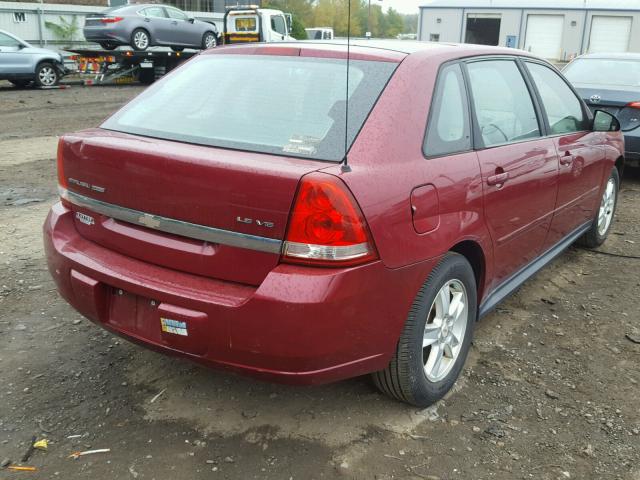 1G1ZT64814F154083 - 2004 CHEVROLET MALIBU MAX 红色 照片 4