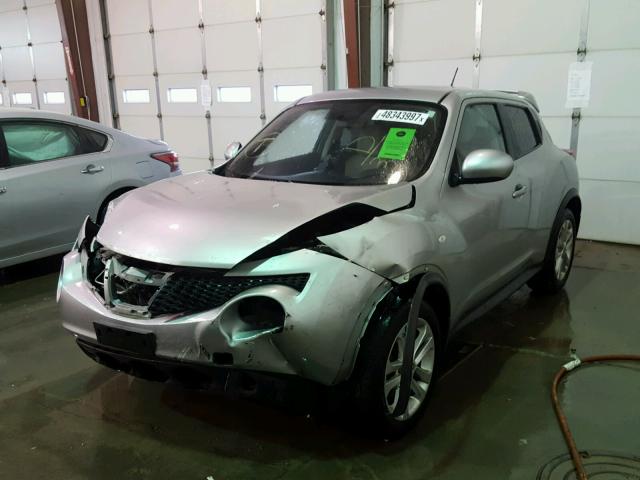 JN8AF5MV3CT123191 - 2012 NISSAN JUKE S SILVER photo 2