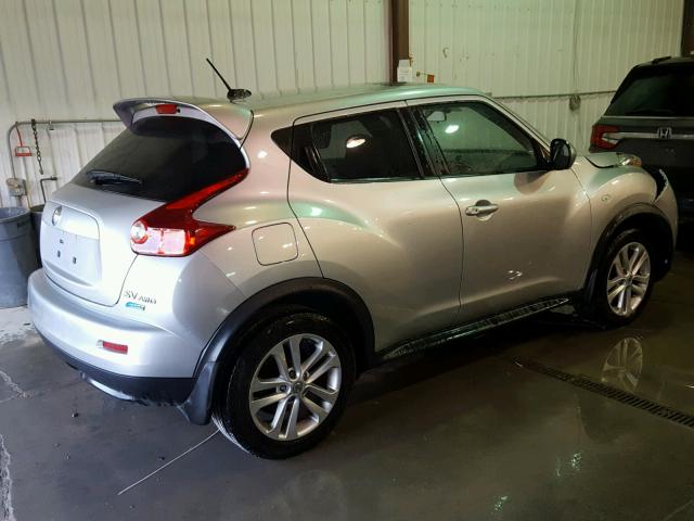 JN8AF5MV3CT123191 - 2012 NISSAN JUKE S SILVER photo 4