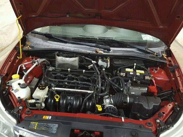 1FAHP36NX9W177514 - 2009 FORD FOCUS SES RED photo 7