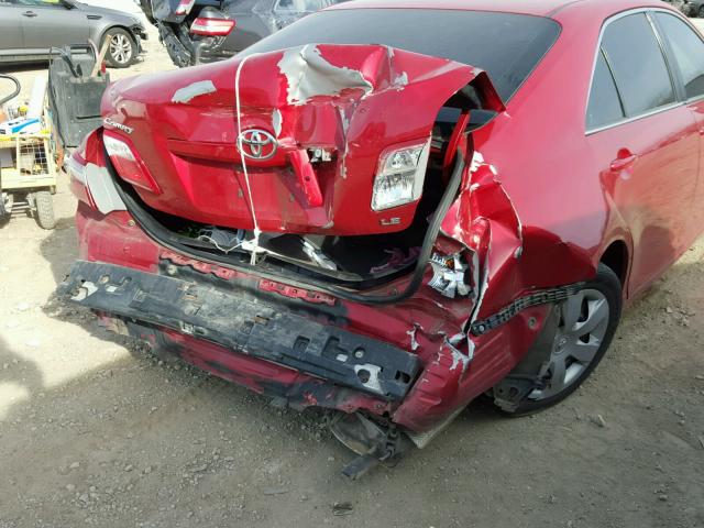 4T1BE46K57U151361 - 2007 TOYOTA CAMRY NEW RED photo 9