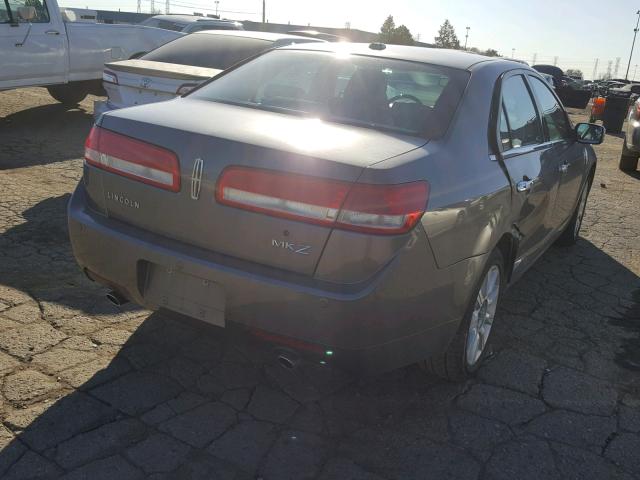 3LNHL2GC0AR609348 - 2010 LINCOLN MKZ ნაცრისფერი ფოტო 4