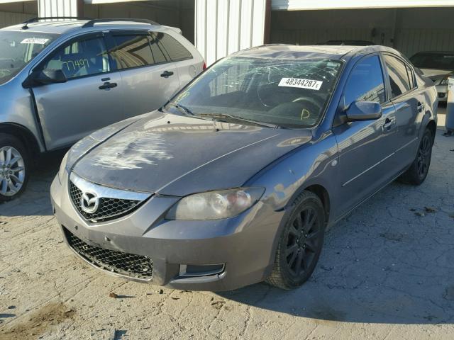 JM1BK12F481779399 - 2008 MAZDA 3 I GRAY photo 2