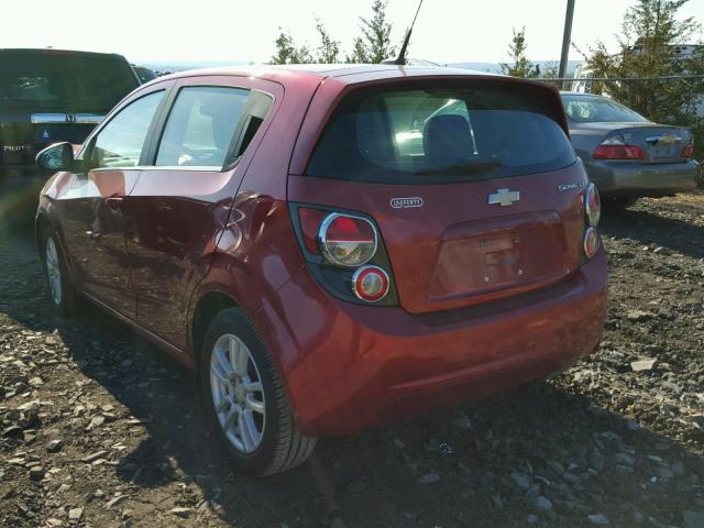 1G1JC6SG9D4220642 - 2013 CHEVROLET SONIC LT RED photo 3