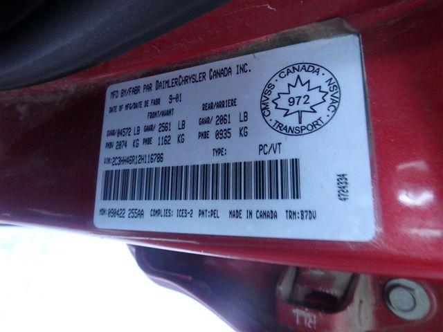 2C3HH46R12H116786 - 2002 CHRYSLER INTREPID S Rot Foto 9