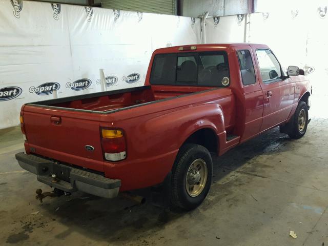 1FTYR14C2WTA12144 - 1998 FORD RANGER SUP RED photo 4