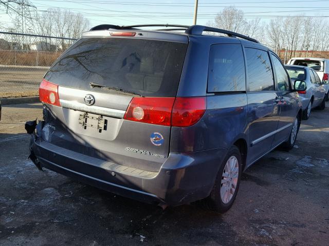 5TDZK22C57S058584 - 2007 TOYOTA SIENNA XLE GRAY photo 4