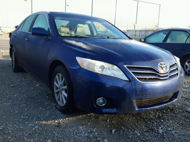 4T1BK3EK2AU606680 - 2010 TOYOTA CAMRY SE BLUE photo 1