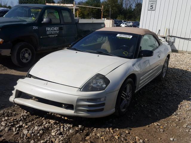 4A3AE45G82E028442 - 2002 MITSUBISHI ECLIPSE SP CREAM photo 2