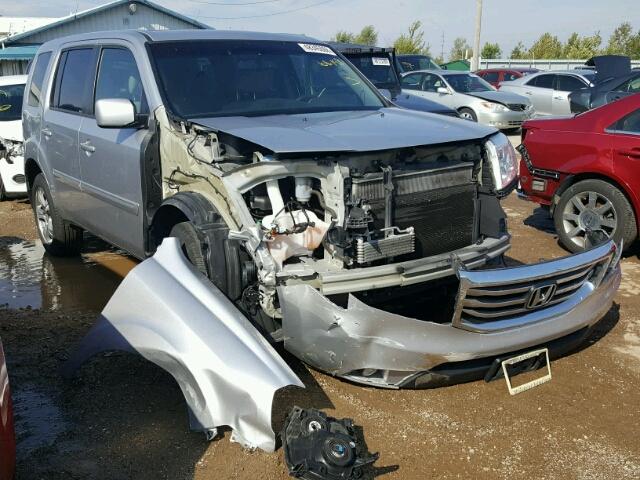 5FNYF4H77EB004033 - 2014 HONDA PILOT EXLN SILVER photo 1