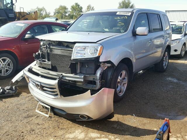 5FNYF4H77EB004033 - 2014 HONDA PILOT EXLN SILVER photo 2