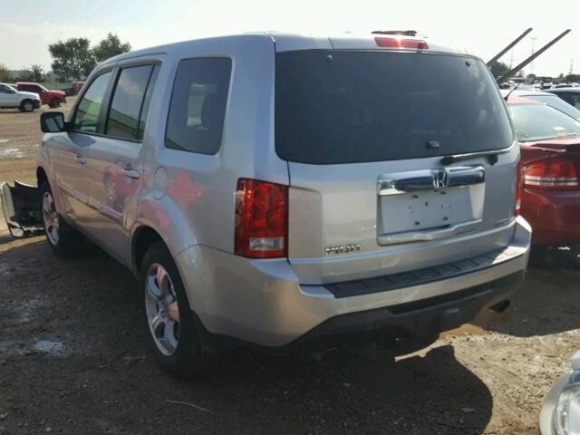 5FNYF4H77EB004033 - 2014 HONDA PILOT EXLN SILVER photo 3